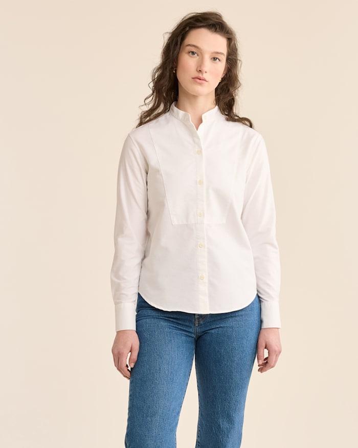 WOMEN'S OXFORD TUXEDO SHIRT